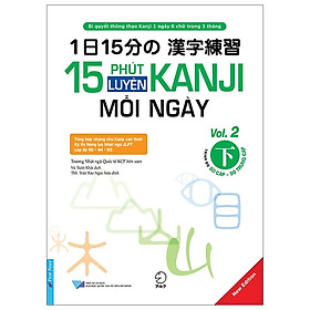 [Download Sách] 15 Phút Luyện Kanji Mỗi Ngày - Vol 2