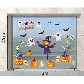 DECAL TRANG TRÍ HALLOWEEN 2023 COMBO SỐ 24