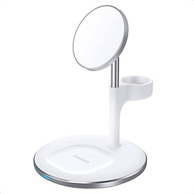 Mua Đế sạc không dây Mag-safe 3 in 1 Choetech T586 dùng cho I-phone  Air-pods và tích hợp chân đỡ dây sạc cho Ap-ple Watch (Hàng chính hãng)