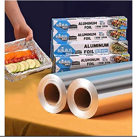 Mua Cuộn giấy bạc bọc thực phẩm hãng KAULUS dùng cho nồi chiên không dầu  lò nướng khổ 30cm dài 10 mét