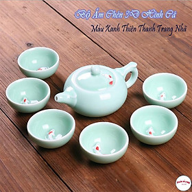 Mua Bộ Ấm Chén Hình Cá 3D Nhã Nhặn Đẹp Mắt - br00619