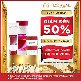 Bộ 3 bước dưỡng da chống lão hóa Revitalift ban ngày (Sữa rửa mặt 100ml, Nước hoa hồng 200ml,Kem dưỡng ban ngày 20ml x2)