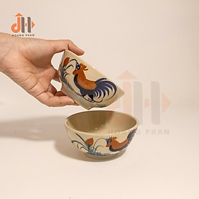 Mua  Bữa cơm Thuần Việt  Bộ 10 bát gốm dùng món khô họa tiết gà trống Nam Bộ