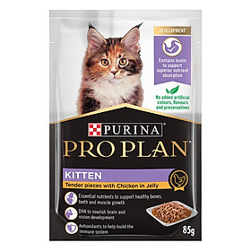 Pate Purina ProPlan cho Mèo con Mèo trưởng thành Tiết niệu Kén ăn Proplan for Kitten Cats Pate chức năng cho Mèo - Mèo con vị Gà