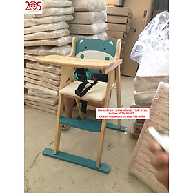 Mua GHẾ CHO BÉ HÌNH HÀ MÃ ĐÁNG YÊU - 205 TC Natural Wood Color Wooden Foldable Baby Chair