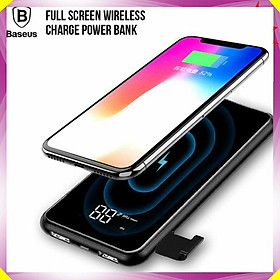 Bộ pin, sạc dự phòng cao cấp kiêm sạc không dây nhãn hiệu Baseus 8000mAh