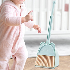 Toddlers Cleaning Toys Set Children Sweeping House Cleaning Toy Set Cleaning Toys Gift Household Mini Kids Broom and Dustpan Set for Age 3-6