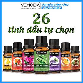 Tinh dầu xông phòng cao cấp chính hãng, 100% thiên nhiên | Tự chọn mùi | Tinh dầu thơm phòng Vemoda giúp thư giãn, khử mùi, đuổi muỗi