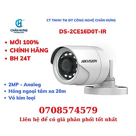 Mua Camera Analog HIKVISION DS-2CE16D0T-IR Hồng Ngoại 2.0 Megapixel - Hàng chính hãng