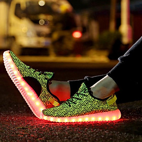 Mua Giày phát sáng màu vàng sần phát sáng 7 màu 11 chế độ đèn led phong cách Hàn Quốc (ảnh thật video thật