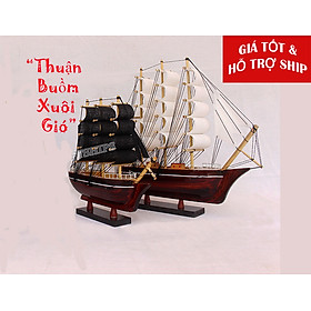 Combo 2 thuyền buồm 20&25cm (sẵn sàng trưng bày), có hỗ trợ ship