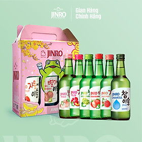 [CHÍNH HÃNG] Soju Hàn Quốc JINRO (Hộp 06 chai - Tự chọn vị) - 360ml (Nhập khẩu từ Hàn Quốc)