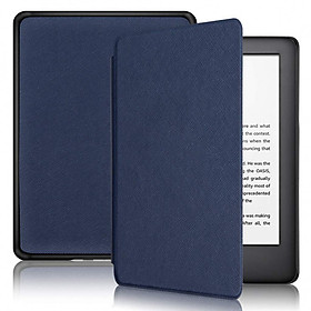 Bao Da Cover Cho Máy Đọc Sách Kindle Paperwhite Gen 4 10th 2019 Nhựa Xước - Xanh Dương