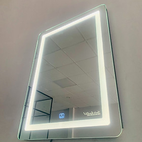 Mua Gương soi GLS hình chữ nhật LED ánh sáng trong 3 màu cảm ứng 50x70cm sưu tập Thu 2022