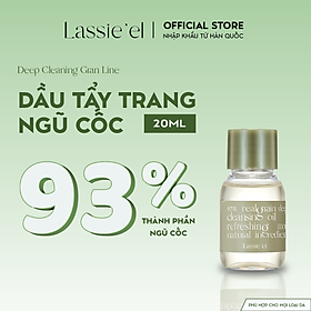 Dầu tẩy trang làm sạch sâu Lassie'el 20ml chiết xuất từ thiên nhiên lành tính dưỡng ẩm