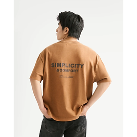 Áo Thun Nam Tay Ngắn In Chữ Form Boxy - ROUTINE 10F25TSS018