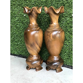 Cặp lục bình (lộc bình ) bằng gỗ bách xanh ,phong thủy ,hút tài lộc liền khối thơm phức 