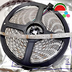 Mua 1 cuộn Led dây 5050 - 7 màu CÓ KEO dài 5m