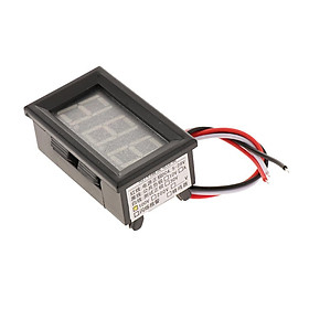 0.56 Inch LED Digital Display Voltmeter, 3 Wire 3-Digit Green LED Panel, DC 0-100V for Car Motor Auto