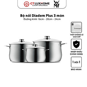 Mua Bộ Nồi DIADEM PLUS 3 Món COOKWARE SET Chất Liệu Thép Không Gỉ Cromargan - 0730036040