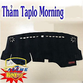 Thảm Taplo Lông Cừu Xe Morning 2008 đến 2020 mẫu lông cừu cao cấp có chống trượt