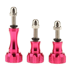 Thumb Knob CNC Nut Screw Set of 3 for Hero3 + / 3/2/1-Rose Red