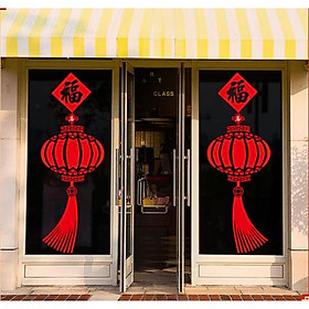 Mua Decal trang trí Tết - Lồng Đèn đỏ Treo đón tết