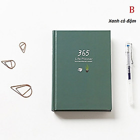 Sổ tay kế hoạch ghi chép Planner 365 Ngày nhật ký cao cấp Lalunavn