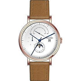 Đồng Hồ Nam Dây Da Bestdon BD7123G-B04 - Nâu