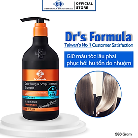 Dầu gội chăm sóc tóc nhuộm Dr's Formula Color Fixing & Scalp Treatment Shampoo giữ màu tóc lâu, chống phai màu