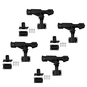 Pack of 4 Side Rail Flush Mount Kayak Boat Fishing Rod Pole Holder Support Tackle Gear Accessories