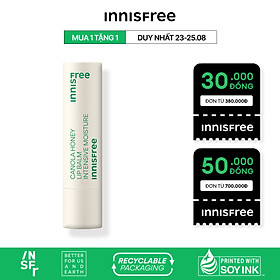 Son dưỡng môi không màu innisfree Canola Honey Lip Balm Deep Moisture 3.5g