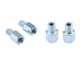 4X Scooter Mirror Adapters 2 Pcs 10mm Female to 10mm Male + 2Pcs 10mm Male to 10mm Female for Motorcycle - 10mm L-H Thread / 10mm R-R Thread