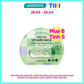 Mặt Nạ Banobagi Stem Cell Vitamin Mask Whitening and Relaxing Revital 30g