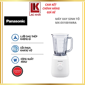 Máy xay sinh tố Panasonic MX-EX1001WRA - Công suất 450W - 1 cối - 1L - Lưỡi dao thép không gỉ - Cối nhựa kháng vỡ - Hàng chính hãng - Bảo hành 12 tháng, Chất lượng Nhật Bản