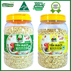 COMBO 2 Hộp Yến Mạch Úc Tươi Mr Johnny Hộp 900g - Cho người ăn kiêng, giảm cân