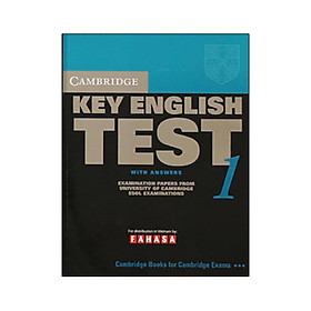 Ảnh bìa Cambridge Key English Test 1 with Answers Reprint Edition