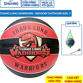 Quả bóng rổ Spalding Thăng Long Warriors Size 7- Tặng kim bơm bóng và túi lưới đựng bóng