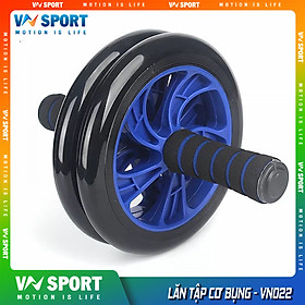 Lăn Tập Cơ Bụng 2 Bánh Roller Wheel - VN022 - 20cm * 11cm * 25cm - Xanh Dương