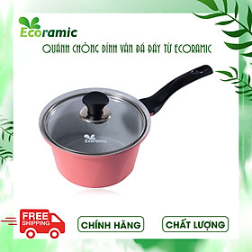 Quánh Đúc Chống Dính Vân Đá Đáy Từ Ecoramic Chính Hãng Cao Cấp, Siêu Bền, Dùng được mọi loại bếp