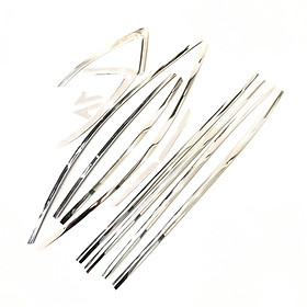 Nẹp viền cong kính, chân kính INOX dành cho xe Hyundai Kona
