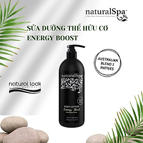 Dưỡng thể hữu cơ nuôi dưỡng làn da, ngăn ngừa gốc tự do - naturalSpa - Energy Boost Body Lotion