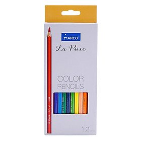 Bút Chì Tô 12 Màu La Pure (Hộp Giấy) - Marco