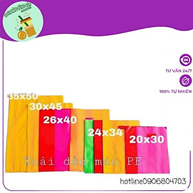 Mua Túi xoài PE nhựa dẻo hàng loại 1 cao cấp nhiều size nhiều mau sắc lựa chọn đựng quần áo-1kg  đóng hàng