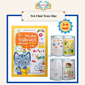 Sách - Trò Chơi Toán Học Rèn Luyện Tư Duy 3 - 6 Tuổi (2 Quyển)