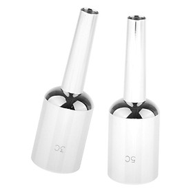 2pack Metal Trumpet Mouthpiece Perfect Beginner Professional 3C/5C Silver