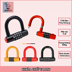 Ổ Khóa 4 Số Có Đổi Mã Chữ U - Hàng nhập khẩu
