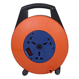 Mua Ổ Cắm Kéo Dài Quay Tay  Cuộn Dây Kín Kiểu Xách Tay LIOA XTD 10-2-15A (Dây 10m)