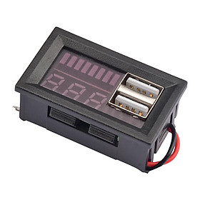 Đồng hồ báo vôn ắc quy ô tô xe máy kèm sạc USB cao câp