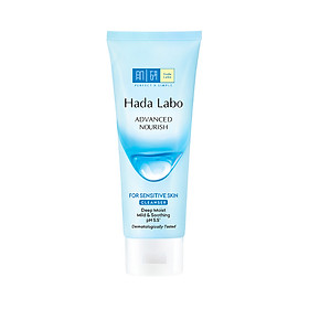 Sữa rửa mặt dưỡng ẩm dạng gel cho da nhạy cảm Hada Labo Advanced Nourish For Sensitive Skin Cleanser 80g
